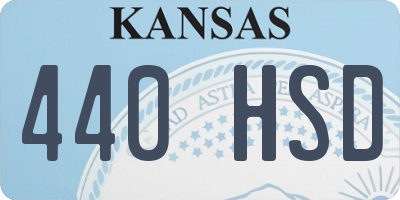 KS license plate 440HSD