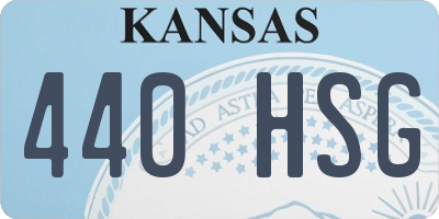 KS license plate 440HSG