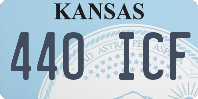 KS license plate 440ICF