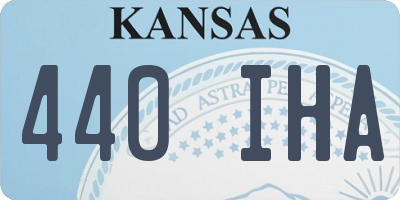 KS license plate 440IHA