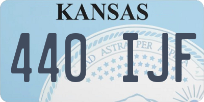 KS license plate 440IJF