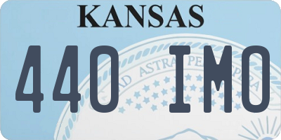 KS license plate 440IMO