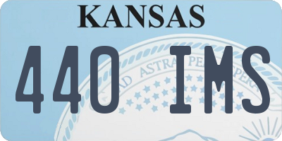 KS license plate 440IMS