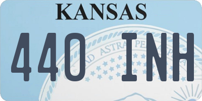 KS license plate 440INH