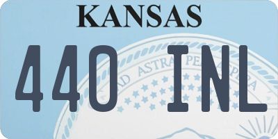 KS license plate 440INL