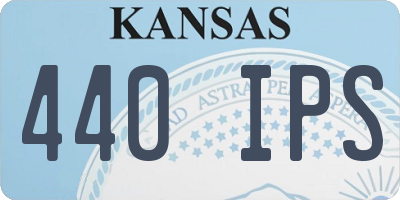 KS license plate 440IPS