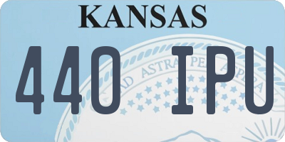 KS license plate 440IPU