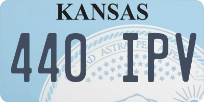 KS license plate 440IPV