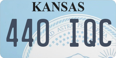 KS license plate 440IQC