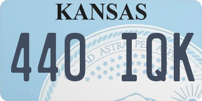KS license plate 440IQK