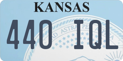 KS license plate 440IQL