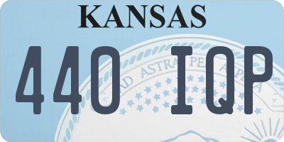 KS license plate 440IQP