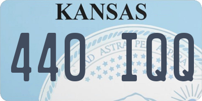KS license plate 440IQQ