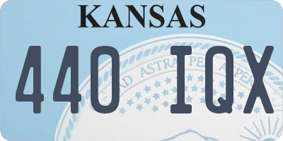 KS license plate 440IQX