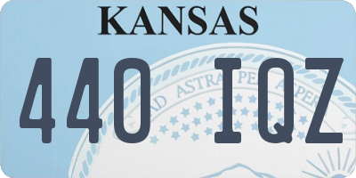 KS license plate 440IQZ
