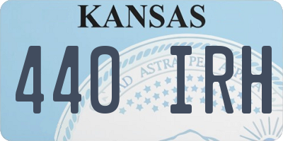KS license plate 440IRH