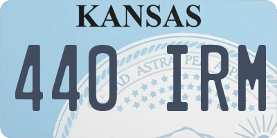 KS license plate 440IRM