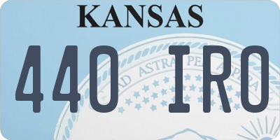 KS license plate 440IRO