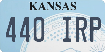 KS license plate 440IRP