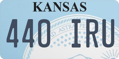 KS license plate 440IRU