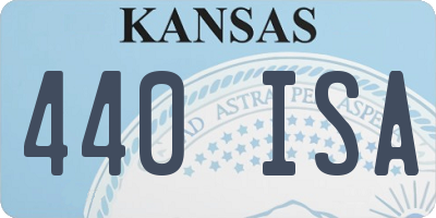 KS license plate 440ISA