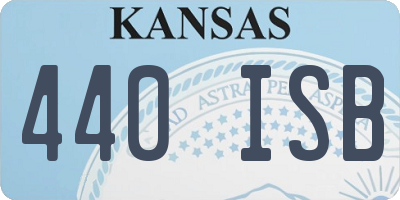 KS license plate 440ISB