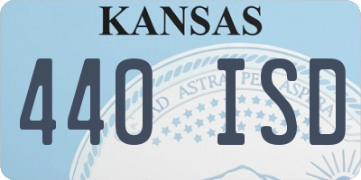 KS license plate 440ISD