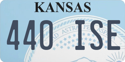 KS license plate 440ISE