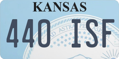 KS license plate 440ISF