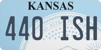 KS license plate 440ISH