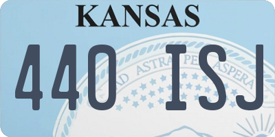 KS license plate 440ISJ