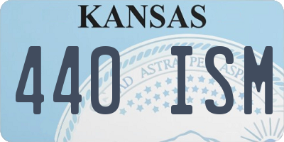 KS license plate 440ISM