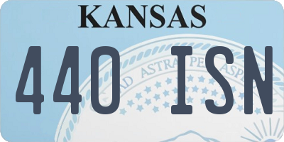 KS license plate 440ISN