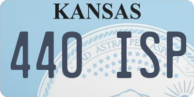 KS license plate 440ISP