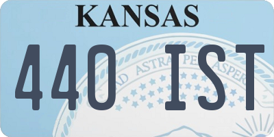 KS license plate 440IST