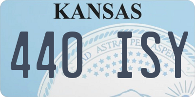 KS license plate 440ISY