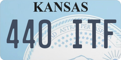 KS license plate 440ITF