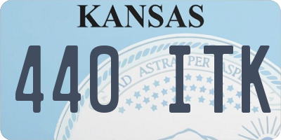 KS license plate 440ITK