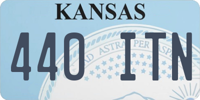 KS license plate 440ITN