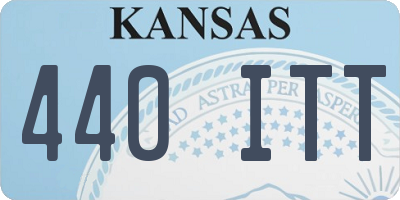 KS license plate 440ITT