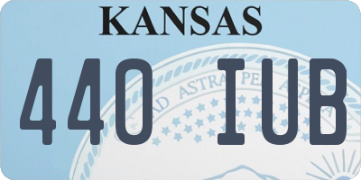 KS license plate 440IUB