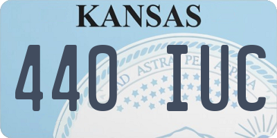KS license plate 440IUC