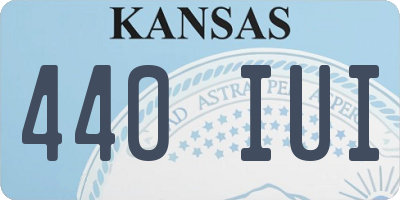 KS license plate 440IUI