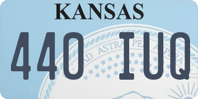 KS license plate 440IUQ