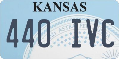 KS license plate 440IVC