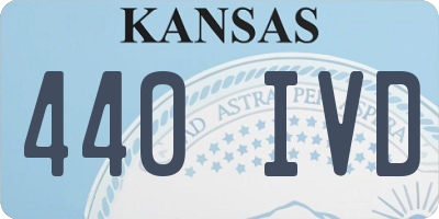 KS license plate 440IVD
