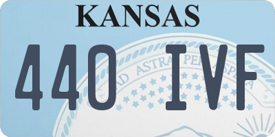 KS license plate 440IVF