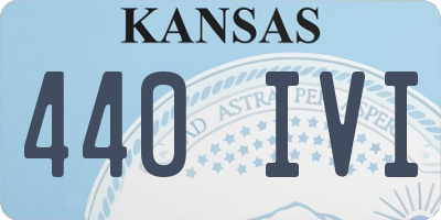 KS license plate 440IVI