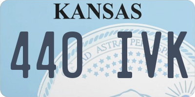 KS license plate 440IVK