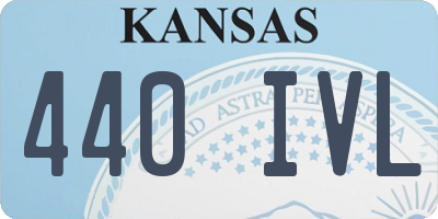 KS license plate 440IVL